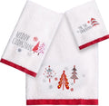 Peryiter 3 Pack Xmas Decorative Bath Towel Set by Peryiter