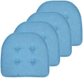 Sweet Home Collection Chair Cushion Memory Foam Pads Tufted Slip Non Skid by SweetHomeCollection
