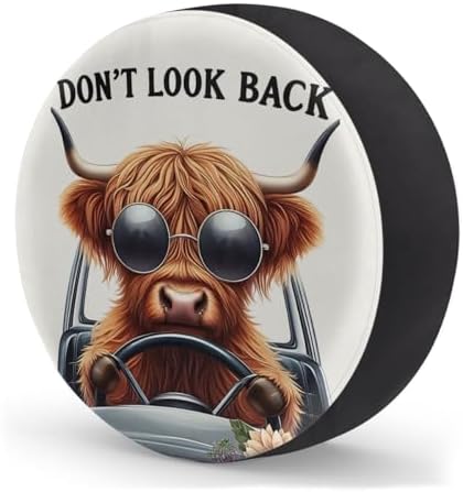 Rv Spare Tire Cover Wheel Funny Alpine Cow Tire Covers Wheel Protectors - Image 2
