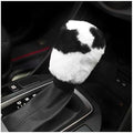 Cow Print Car Shift Knob Cover, Cute Cow Print Anti-Slip Plush Shifter Stick by Unknown