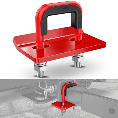 Nilight Trailer Hitch Tightener Anti-Rattle Red U-Bolt by Nilight