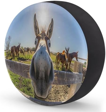 Rv Spare Tire Cover Wheel Funny Animal Donkey Tire Covers Wheel Protectors - Image 2