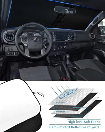 Foldable Front Windshield Sunshade fit - Image 5