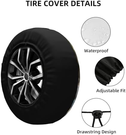 Horse Spare Tire Cover Weatherproof Universal Wheel Protectors Wheel Covers - Image 4