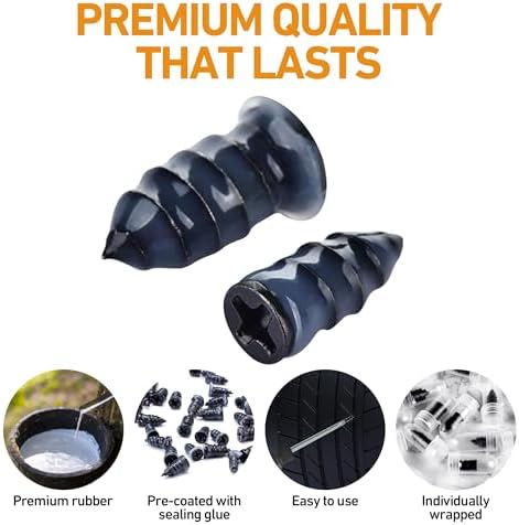 40 PCS Quick Fix Screw-in Tire Plug Kit - Image 4