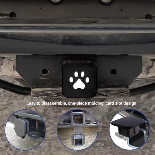 2 Inch Trailer Hitch Cover, Dog Paw Rubber Dustproof Waterproof Plug, Tow Hitch - Image 6