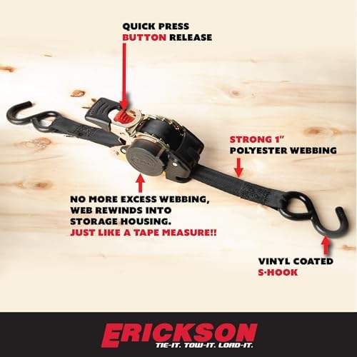 Erickson Pro Series Ratcheting Tie-Down Strap - Image 3