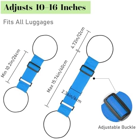 2 Pack Multi Use Strong Adjustable Luggage Connector Straps - Image 4