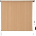 SMONTER Outdoor Sunshade Roller Shade 8'W x 8'H, Exterior Cordless Roll Up by SMONTER