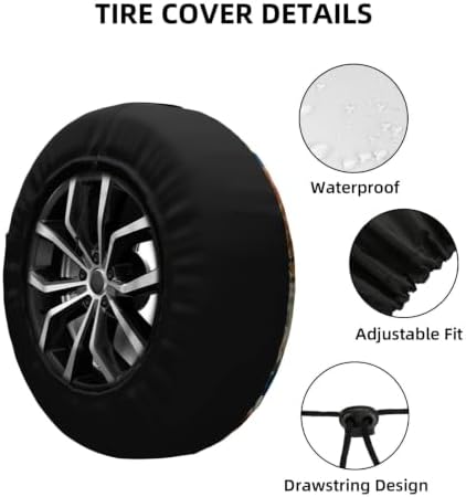 Bohemia Spare Tire Cover Waterproof Wheel Cover 17 Inch Universal Fit - Image 5