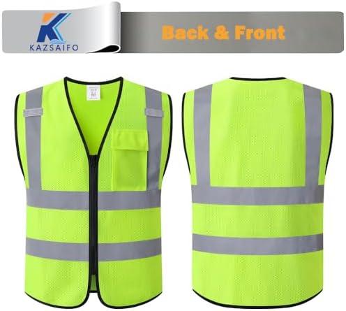 Hi Vis Reflective Safety Vest for Men Women - Image 6