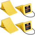 OULEME Wheel Chocks with Rope, 4 Pack Non-Slip Wheel Stoppers, Wheel Chocks by OULEME