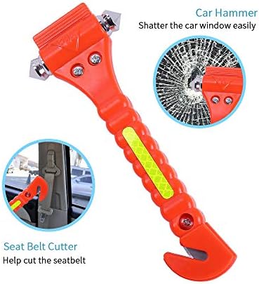 4PCS GoDeCho Car Emergency Window Breaker and Seat Belt Cutter Hammer Tool - Image 6