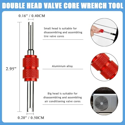 6Pcs Valve Core Wrench Tools, Single & Dual Head Wrench Tools - Image 6