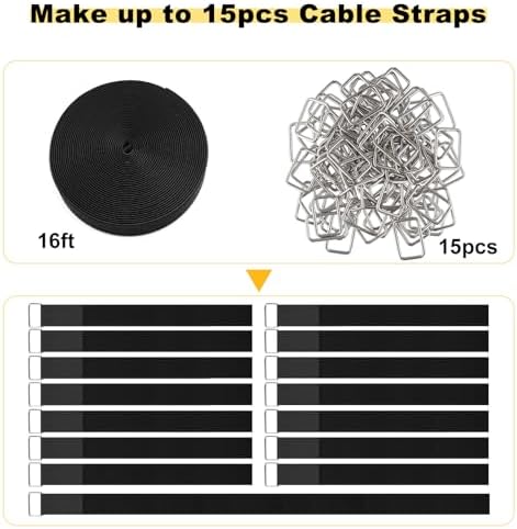 YMCRLUX 1.5"x16ft Hook and Loop Straps - Image 5