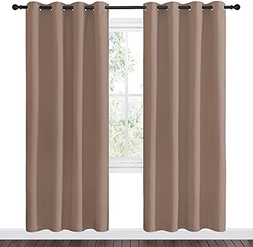 NICETOWN Cappuccino Blackout Curtains - Image 2