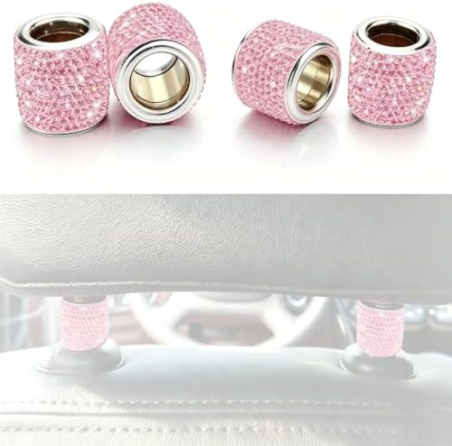 4PCS Bling Auto Headrest Decor Rings by ANTARATILA