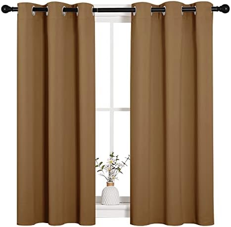 NICETOWN Sleek Blackout Curtains, 2 Panels, W34 x L45 -Inch - Image 2