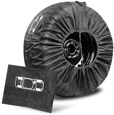 1 PC Car Tire Cover, 31.49" Anti-scratch Car Spare Tires Cover, 210D Oxford by Unknown