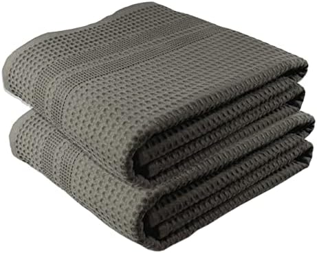 GILDEN TREE Waffle Bath Sheet Large Bath Towels Quick Dry Thin Body Towels by GildenTree