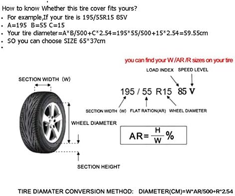 Spare Tire Cover Bag, 25.6 Inch Car Wheel Storage Bag - Image 4
