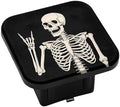 Swono Human Skeleton Receiver Hitch Cover Cute Skeleton Skull Posing Rock Music by Swono