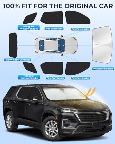 for Chevrolet Traverse 2018-2023 Car Window Shades - Image 7
