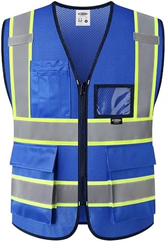 JKSafety Safety Vest for men women Hi Vis Vest by JKSafety