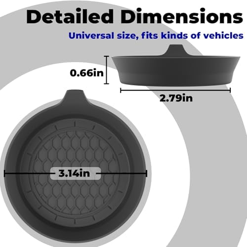 BFXM 2 PCS Car Cup Coasters, Cup Holder Coaster - Image 3