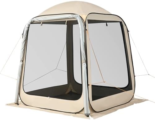 VEVOR SUV Tailgate Tent, 6 x 6 ft Pop-Up Screen House Canopy - Image 4