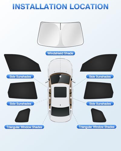 Canvcle Window Shades for 2025 2026 BMW X3 Accessories Windshield Sun Shade - Image 5