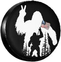 Bigfoot American Flag Spare Tire Cover Wheel Protectors Waterproof Wheel Covers by Unknown