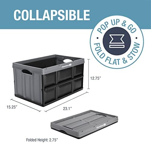 CleverMade Eco 62L Collapsible Storage Bin, 3 Pack - Image 2