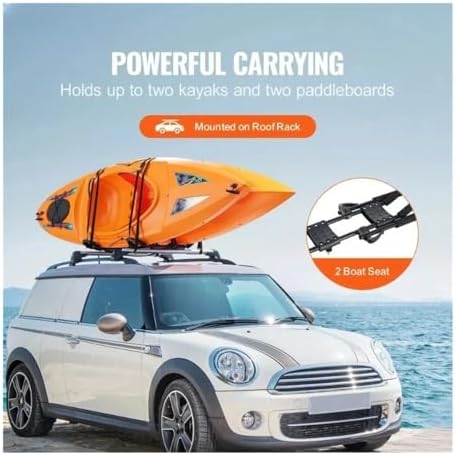 Roof Rack 1 Pair J-Bar Soft Roof Rack Top Mount Tie Down Carrier - Image 2