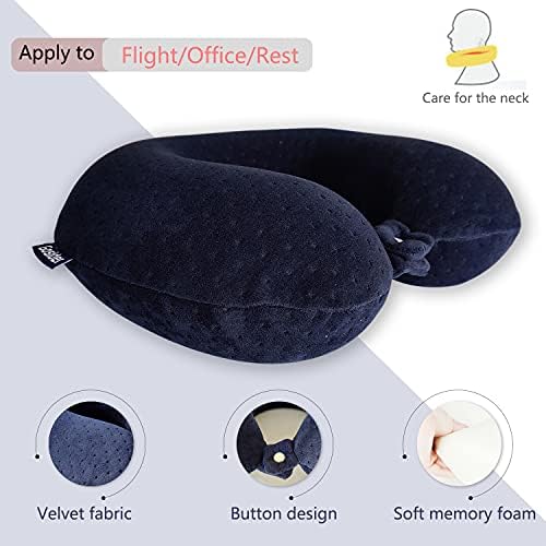 Memory Foam Travel Pillow, Comfortable Travel Neck Pillow U Shape, Support Neck - Image 2
