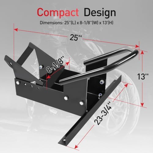Motorcycle Wheel Chock for Trailer, Fits 15"-21" Wheels, 1800 lbs Capacity - Image 7