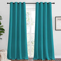 NICETOWN Room Darkening Curtains, 2 Panels, W55 x 108-inch, Peacock Teal by NICETOWN