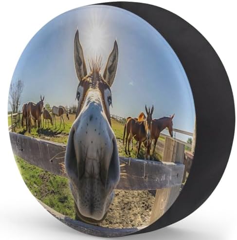 Rv Spare Tire Cover Wheel Funny Animal Donkey Tire Covers Wheel Protectors - Image 2