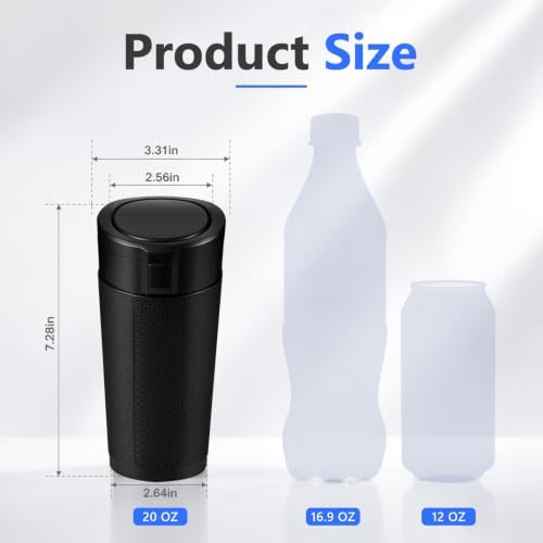 Car Trash Can with Lid, 1 Pack - Image 2