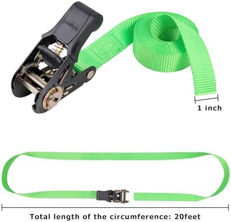 Ayaport Endless Ratchet Strap Ratcheting Tie Down Motorcycle Car Roof Rack - Image 3