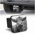 Trailer Hitch Covers Highland Cow Black White Heavy Duty 2 Inch Hitch Cover by Unknown
