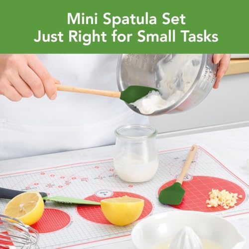Tovolo Mini Spoon Spatula Wooden Handle Set - Image 2