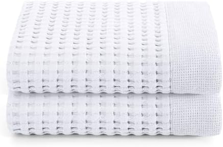 GILDEN TREE Waffle Hand Towels for Bathroom Quick Dry Large Luxury Lint Free by GildenTree