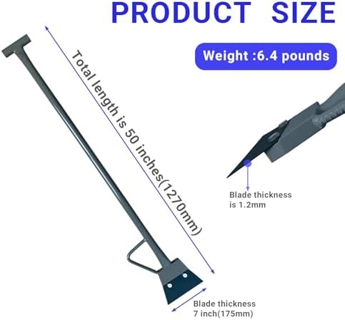 Heavy duty 7 inch scraper demolition scraper tile clips remover ice scraper - Image 2