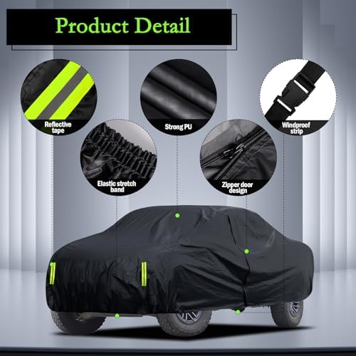 Truck Cover Waterproof Fit for Ford F150 Raptor Chevrolet Silverado 1500 - Image 5