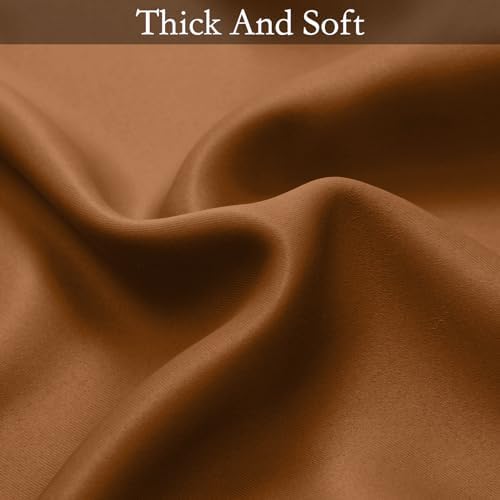 SimpleHome Ombre Gradient Burnt Orange White to Gray Curtains Bedroom 84L - Image 7