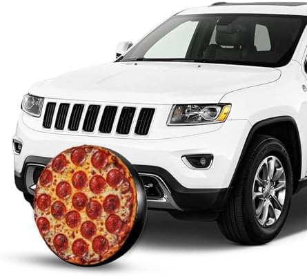 Pizza Spare Tire Cover Wheel Protectors Weatherproof Sun Protection Covers - Image 4