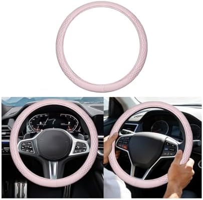 AUCELI 14.5-15 Inch Steering Wheel Cover Non-Slip Leather - Image 7