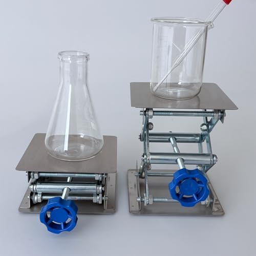 4"x4" Stainless Steel Lab Jack Mini Scissor Lift 6.6lbs Load Capacity - Image 3