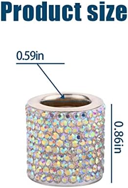 BELOMI 4 Pack Car Headrest Collars, Bling Car Head Rest Collars Rings Decor - Image 2